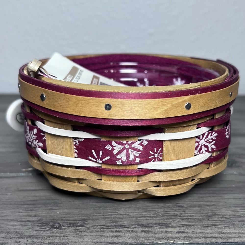 Longaberger NIB 2010 Tree Trimming Little Falling Snow Basket Combo Christmas - Picture 16 of 16